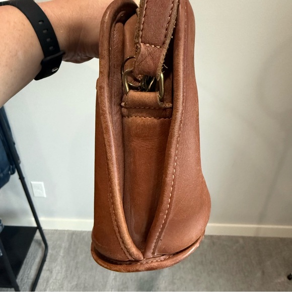 Coach British Tan Vintage 0607-353 Leather Crossbody Purse 11.5x8x3.5" - Picture 8 of 9